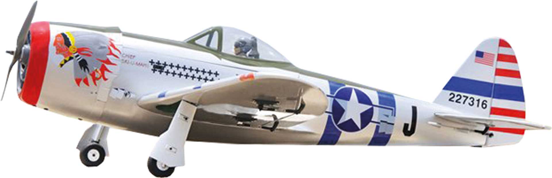 BLACK HORSE P-47 Thunderbolt V2 1,62m ARF Warbird