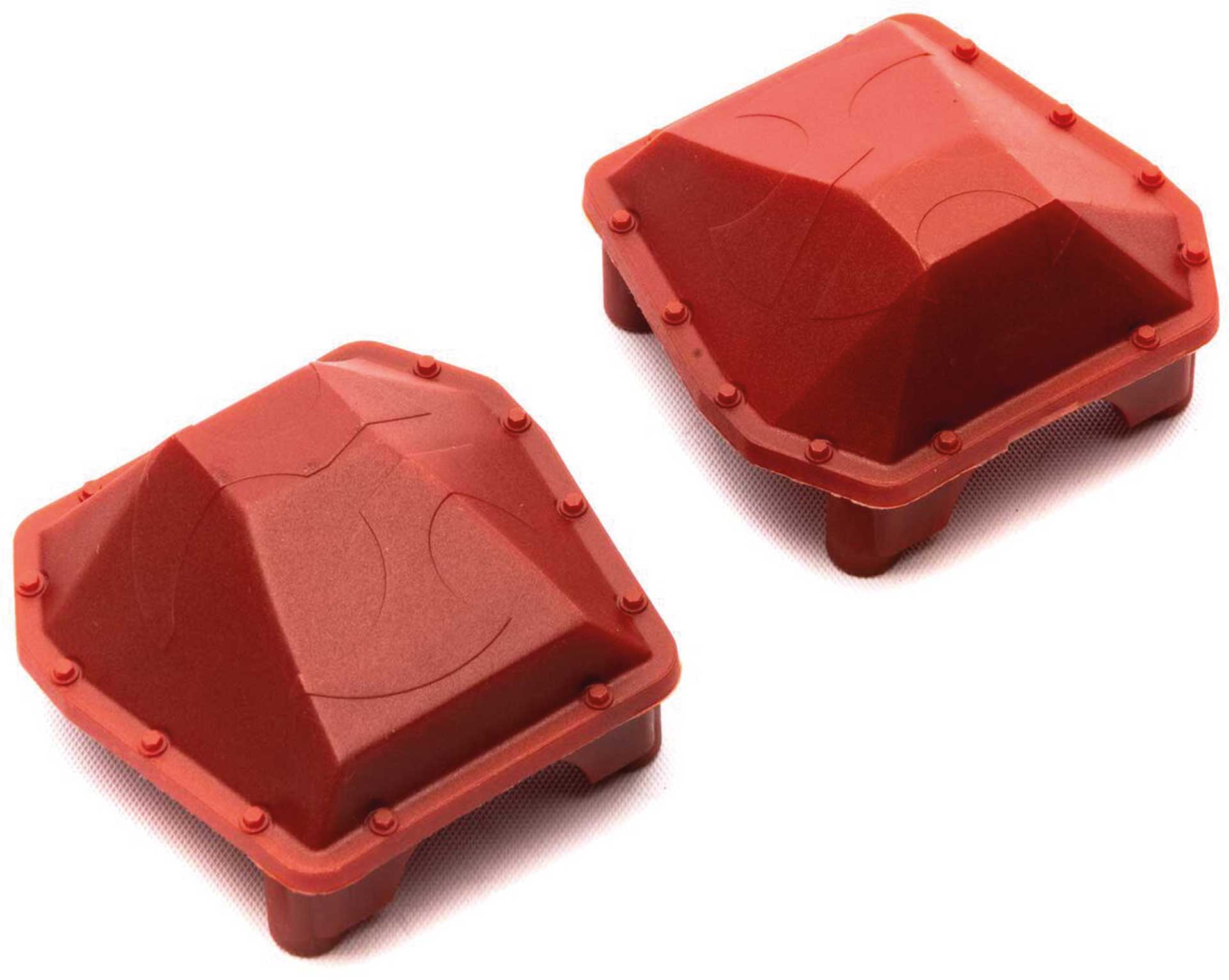 AXIAL SCX6: AR90 Diff Cover Axle Housing Red (2)