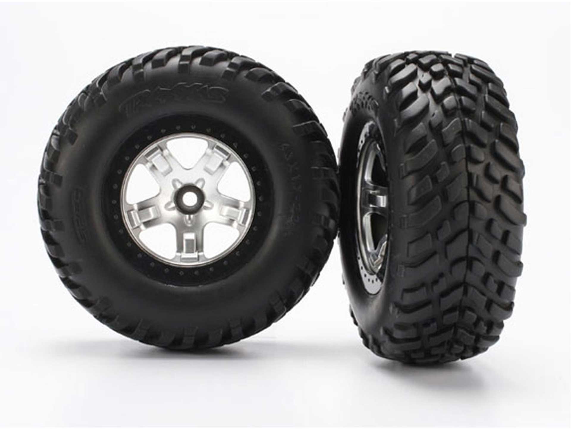 TRAXXAS TIRES AND WHEELS ASSEMBLED SLASH FRONT