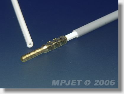 MP-JET Octagone Câble Bowden complet M3 4/3mm Tube extérieur + tube intérieur 3/1mm 1,5 mètre avec chape 1pce.
