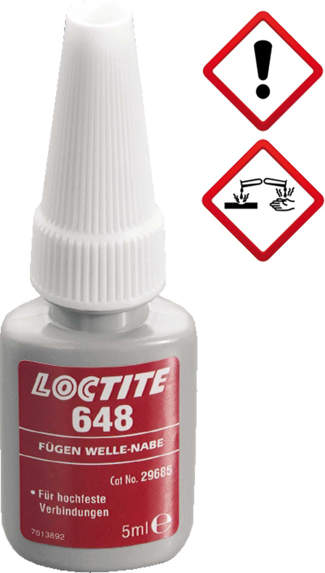 LOCTITE JOINT 648 HIGH STRENGTH 5ML NOT SUITABLE FOR WOOD AND PLASTIC