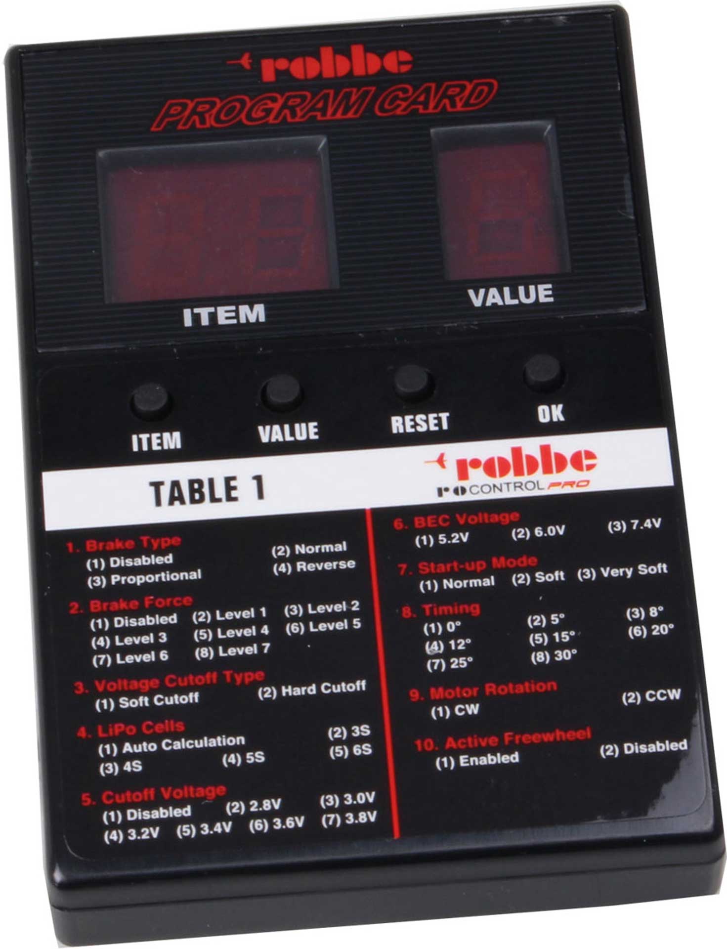 Robbe Modellsport CARTE DE PROGRAMMATION RO-CONTROL PRO