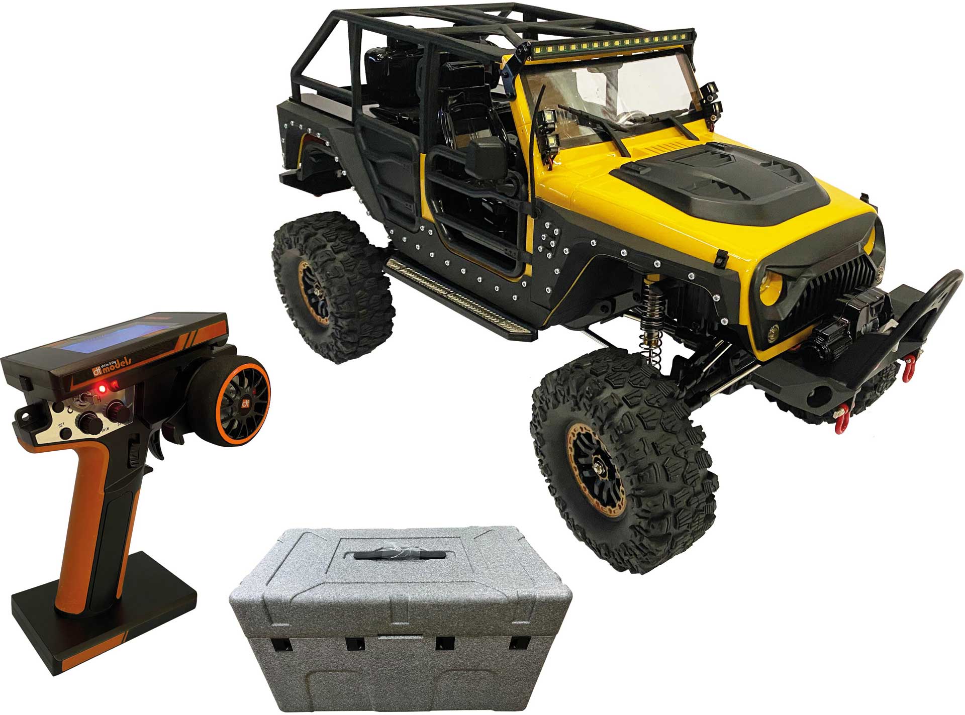 DRIVE & FLY MODELS DF-4S Pro Crawler YELLOW