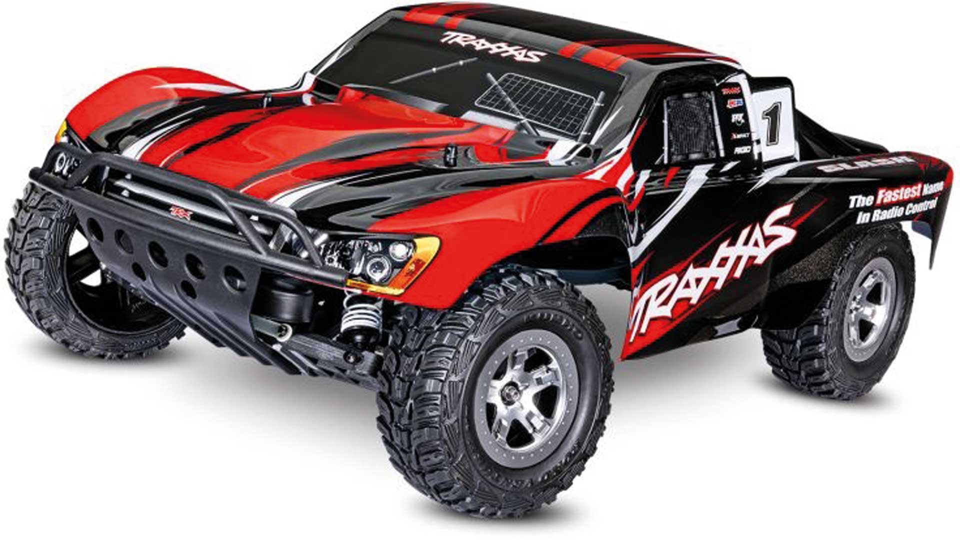 TRAXXAS SLASH ROT-R RTR OHNE AKKU/LADER 1/10 2WD SHORT COURSE RACING TRUCK BRUSHED