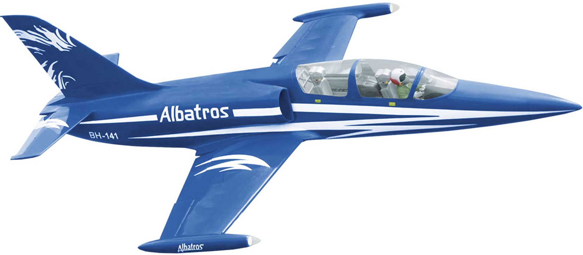 BLACK HORSE Albatros L-39 (blau) / 1450mm  ARF JET