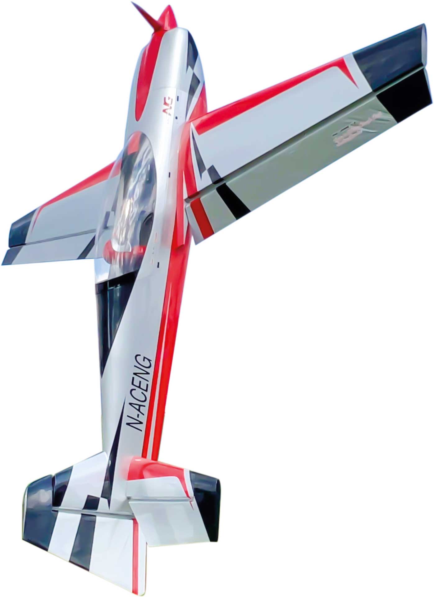EXTREMEFLIGHT-RC EXTRA NG 114"  rot/silber ARF Kunstflugmodell
