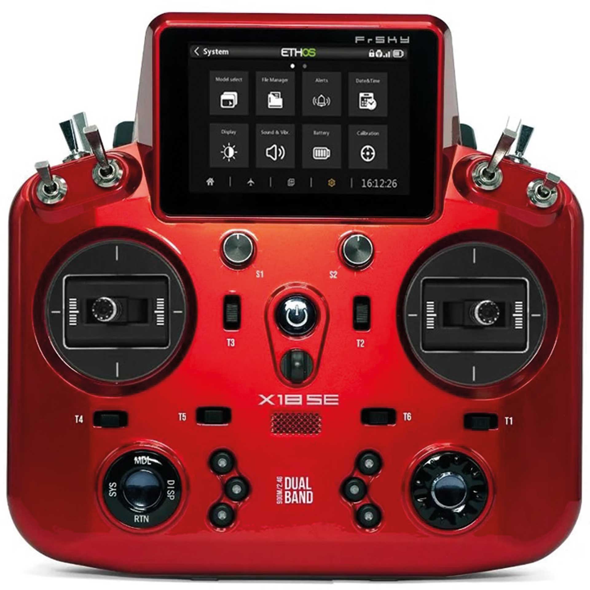 TANDEM X18SE EU/LBT Kit émetteur FrSky Cardinal Rouge Accu 2,4Ghz, EVA-Bag, limited Edition