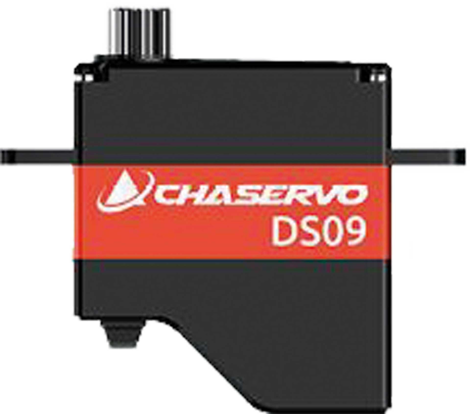 CHASERVO DS09 9mm HV Servo mit Befestigungs- Laschen für liegende Montage