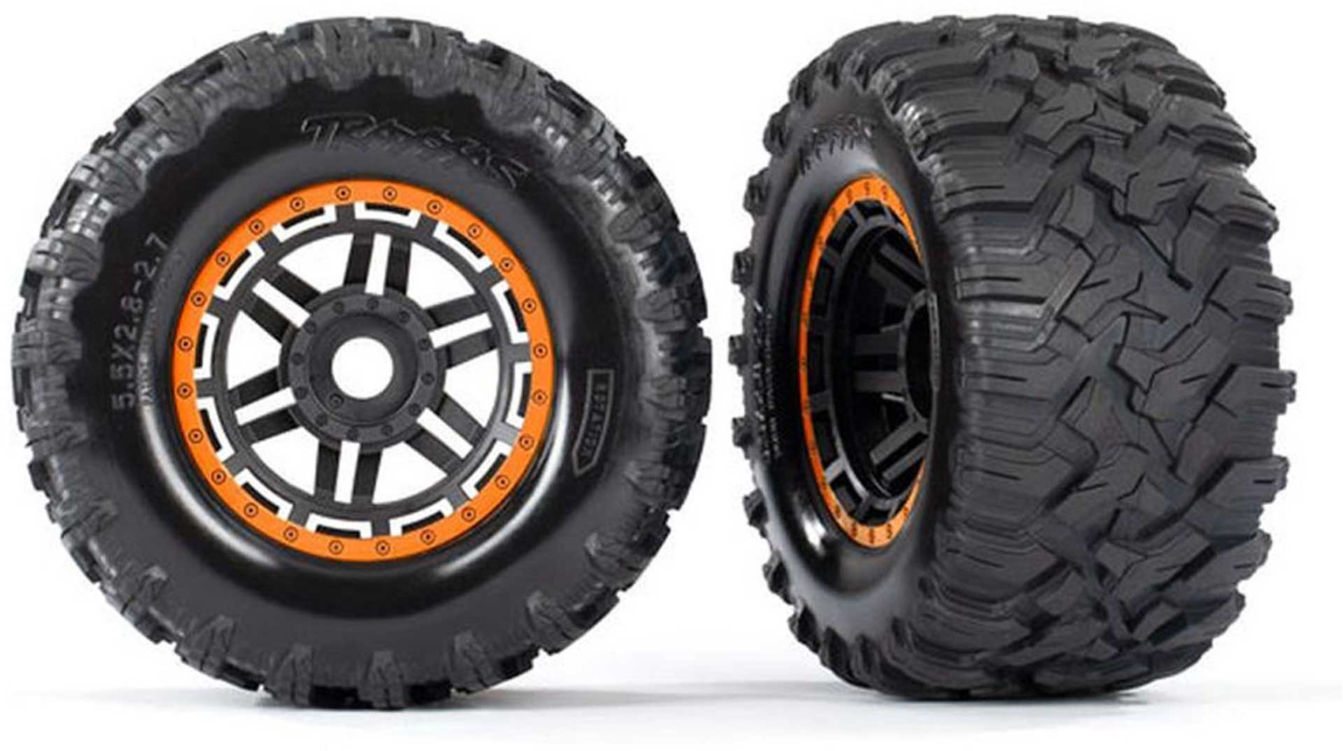 TRAXXAS Reifen auf Felge montiert Felge schwarz/orange Maxx All-Terr