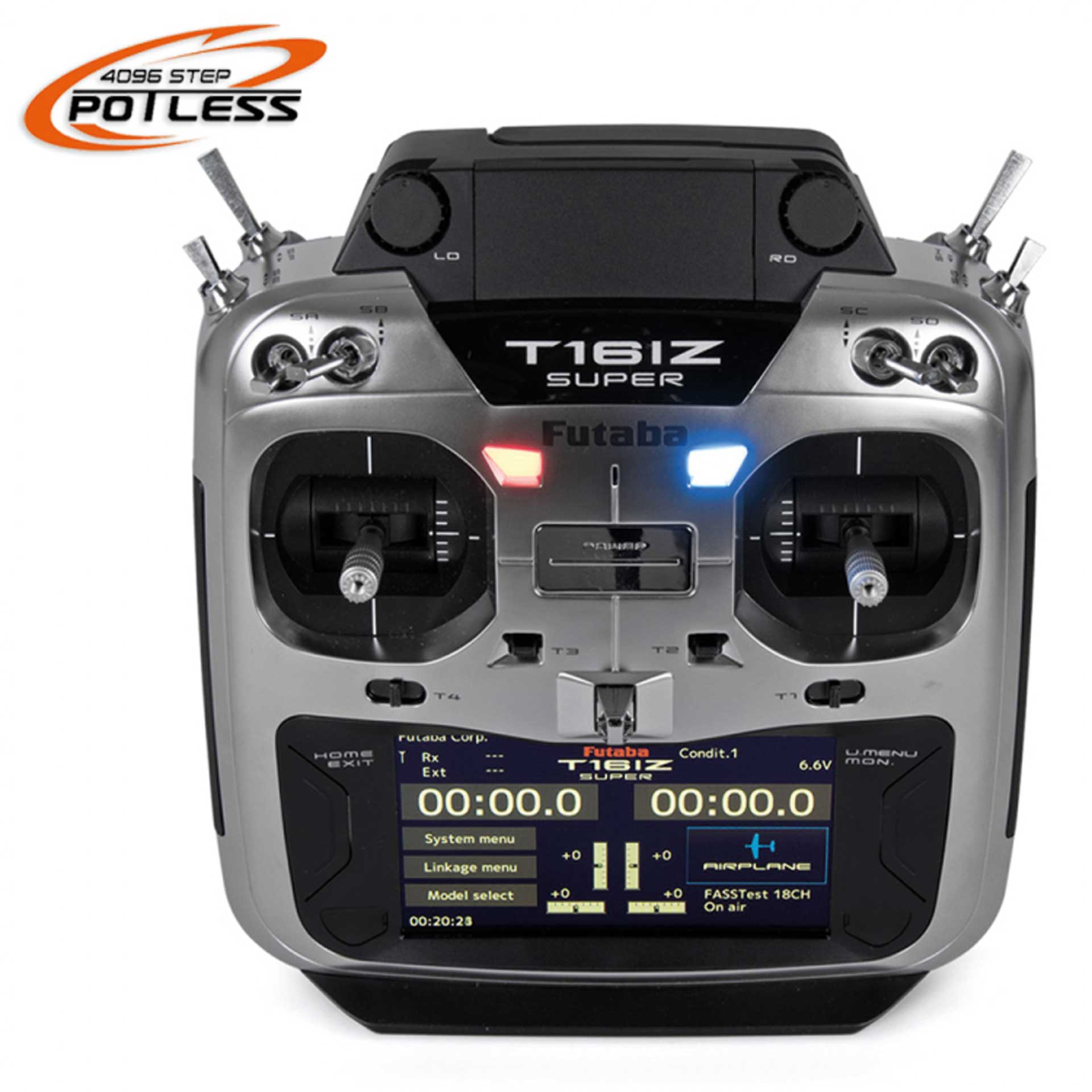 FUTABA T16iZ Super Potless complete set M2 with R7208SB and Lipo transmitter battery