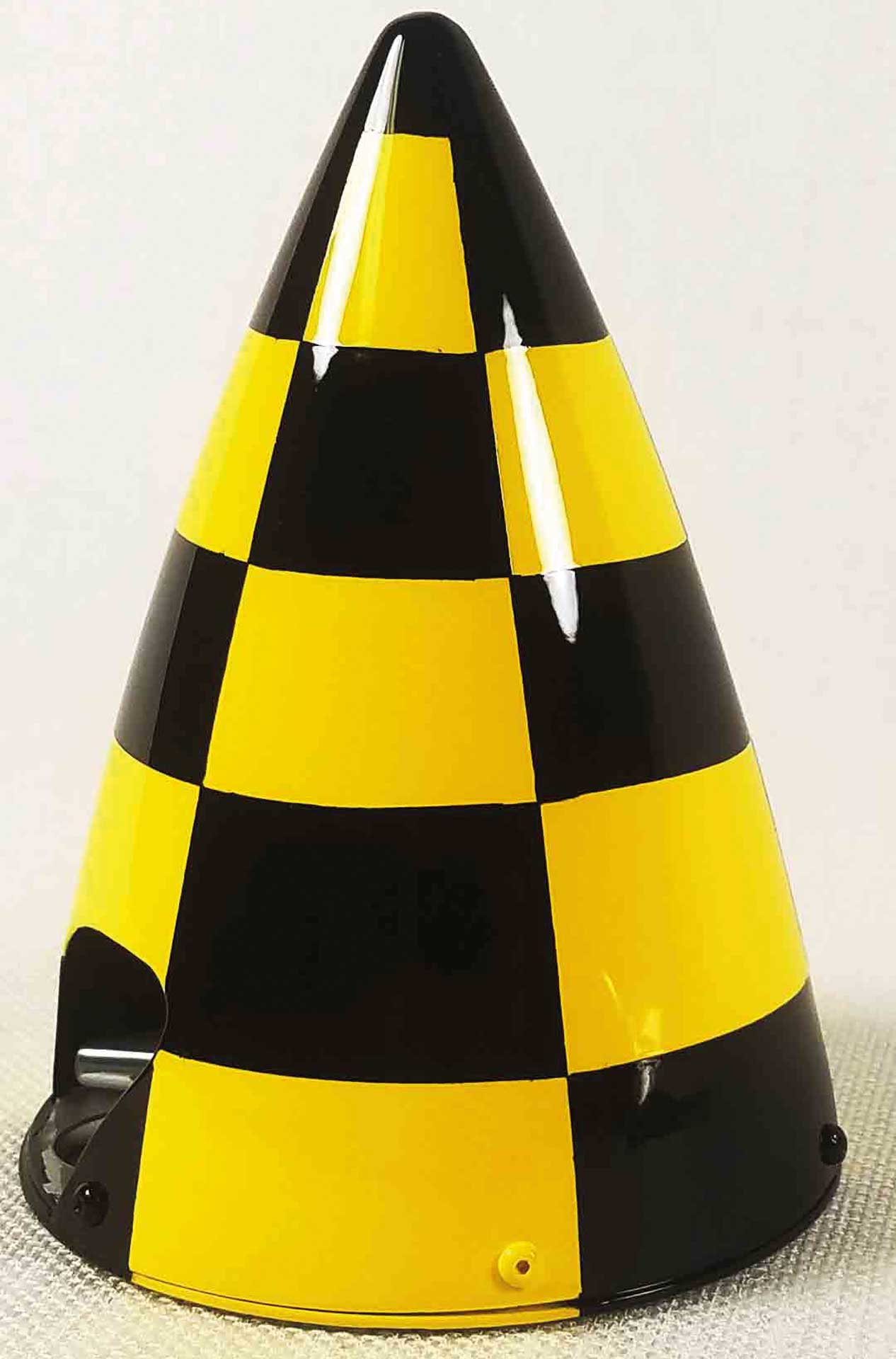 EXTREMEFLIGHT-RC Spinner Carbon 5" (127mm) schwarz/gelb Schachbrettmuster