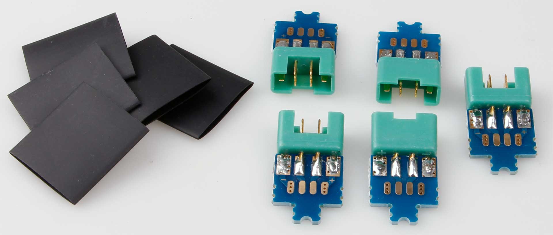 Robbe Modellsport solder board 6-pin MPX "Hochstrom" connector system with male (contact = male) 5 pcs