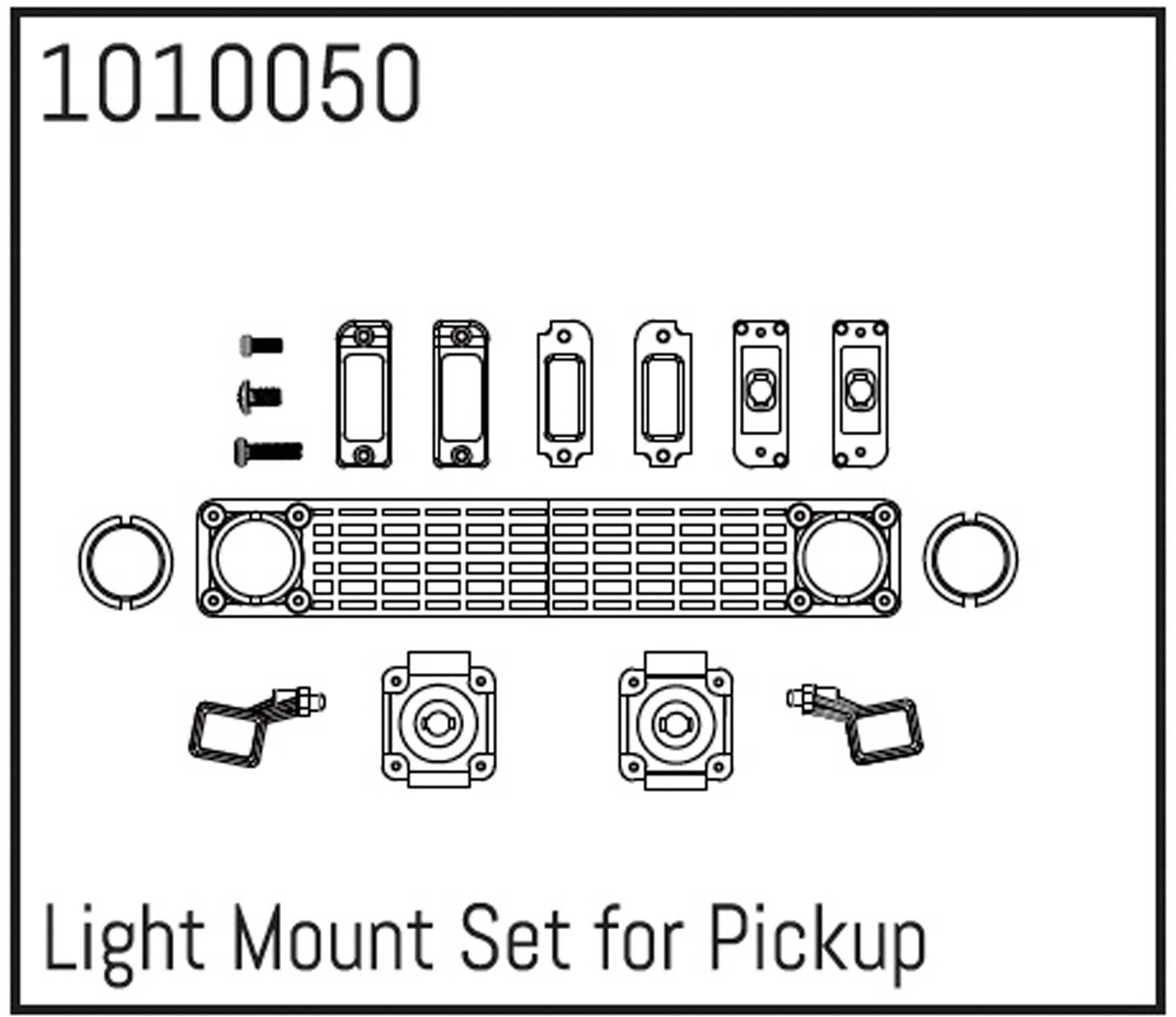 ABSIMA Kit de montage de lumière pour Pickup