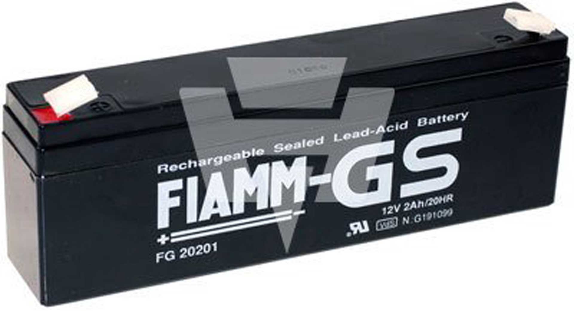 FIAMM LEAD-ACID BATTERY FG20201 12V/2AH PB FASTON 4.8