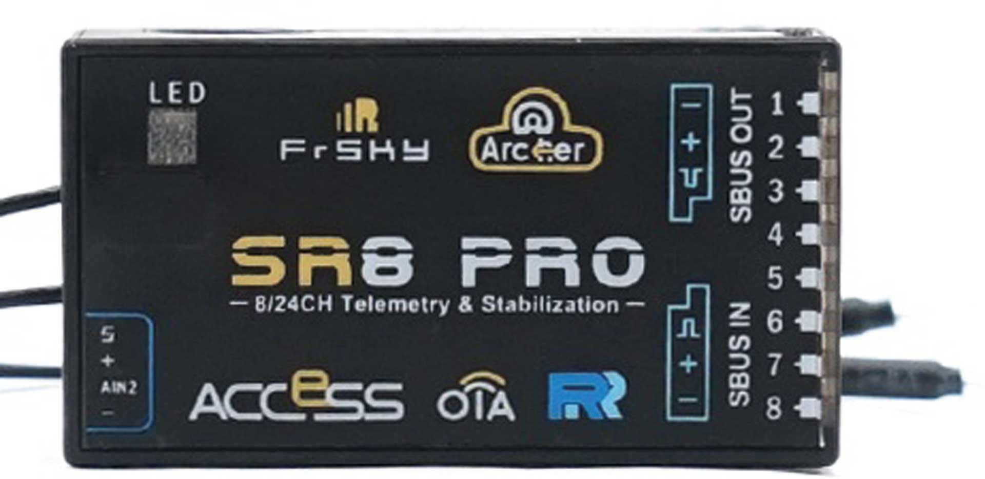 FrSky Récepteur Archer SR8pro 2,4Ghz