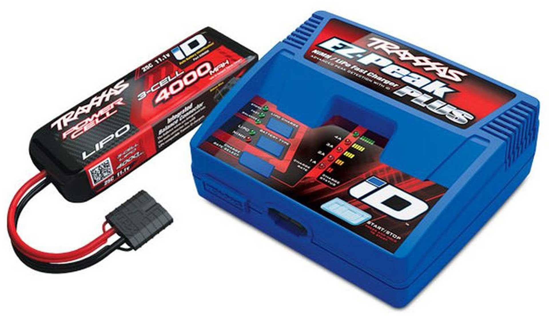 TRAXXAS PACK COMPLET AVEC CHARGEUR ID 2970GX +2849X 4000MAH 11.1V LIPO