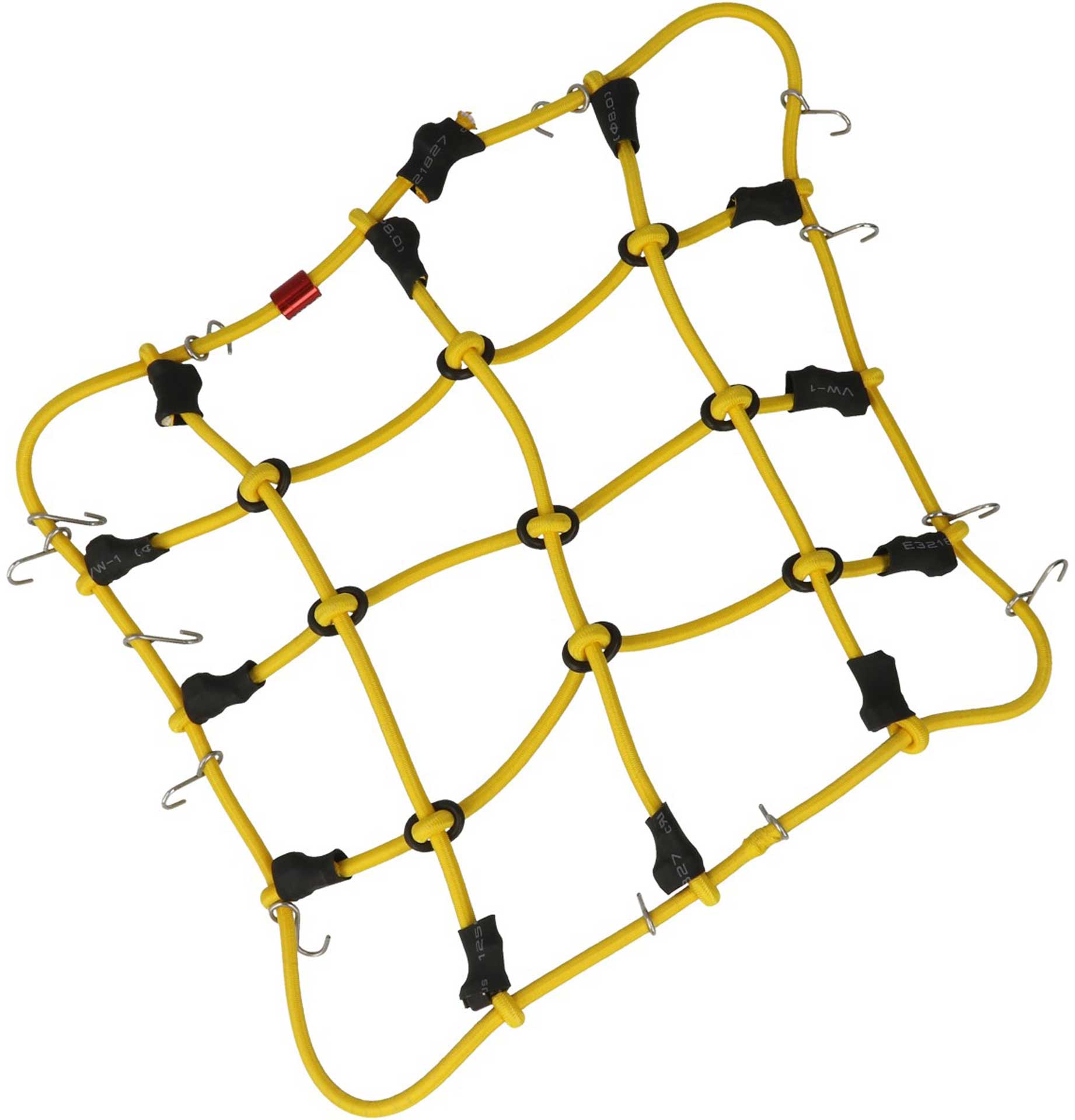 ROBITRONIC Gepäcknetz mit Haken Gelb (150mm x 120mm)