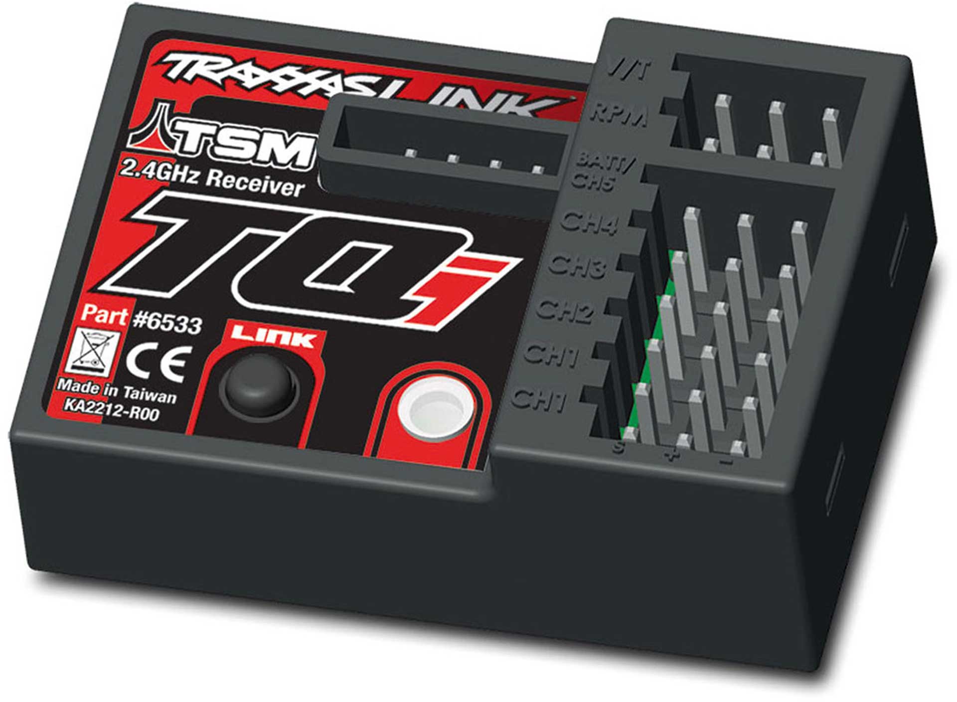 TRAXXAS RECEIVER MICRO 5-CHANNEL WITH TELEMTRY & TSM 2.4GHZ TQI