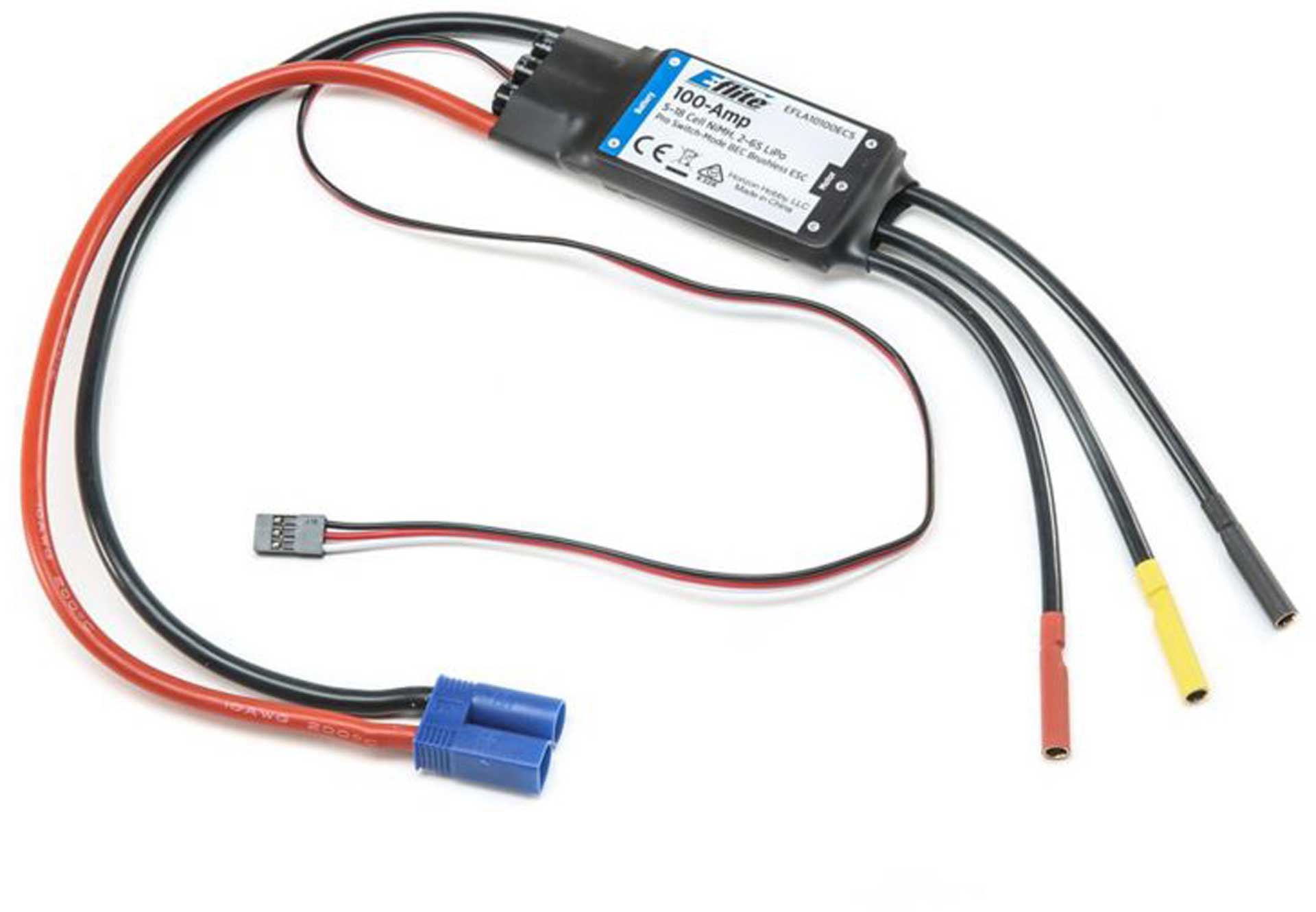 E-FLITE CONTRÔLEUR BRUSHLESS 100-AMP PRO SWITCH-MODE 5A BEC