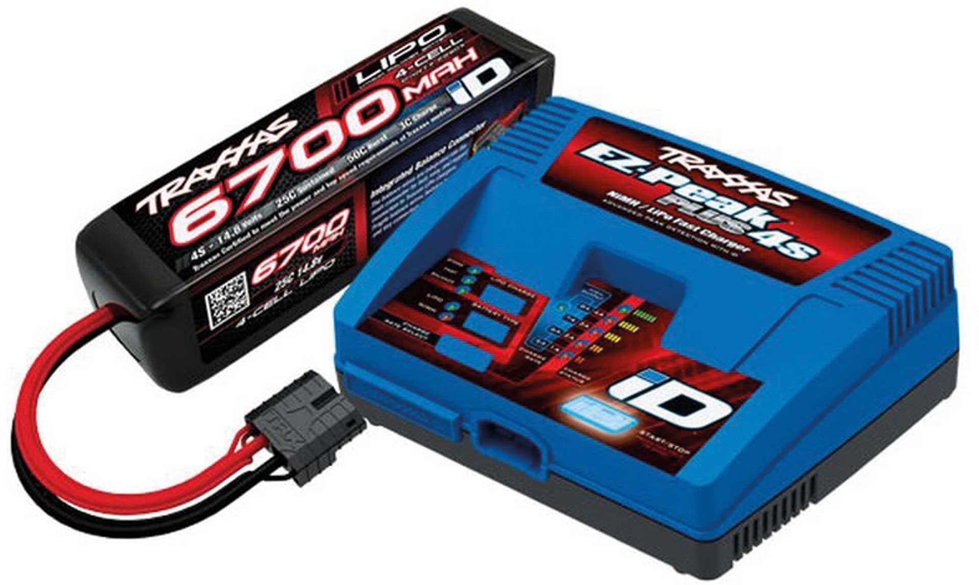 TRAXXAS COMPLETER PACK-SET FROM #2981G CHARGER & #2890X BATTERY FOR WIDE-MAXX