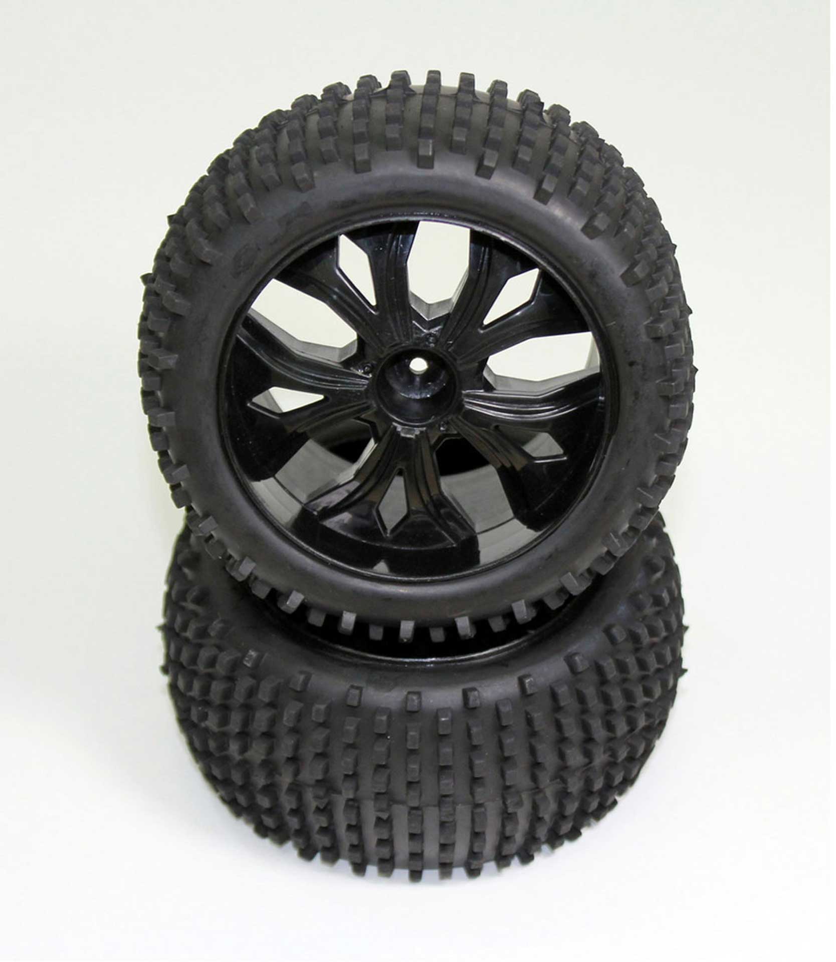 ABSIMA TIRES COMPLETE  (2) 1:10 HOT SHOT TRUGGY