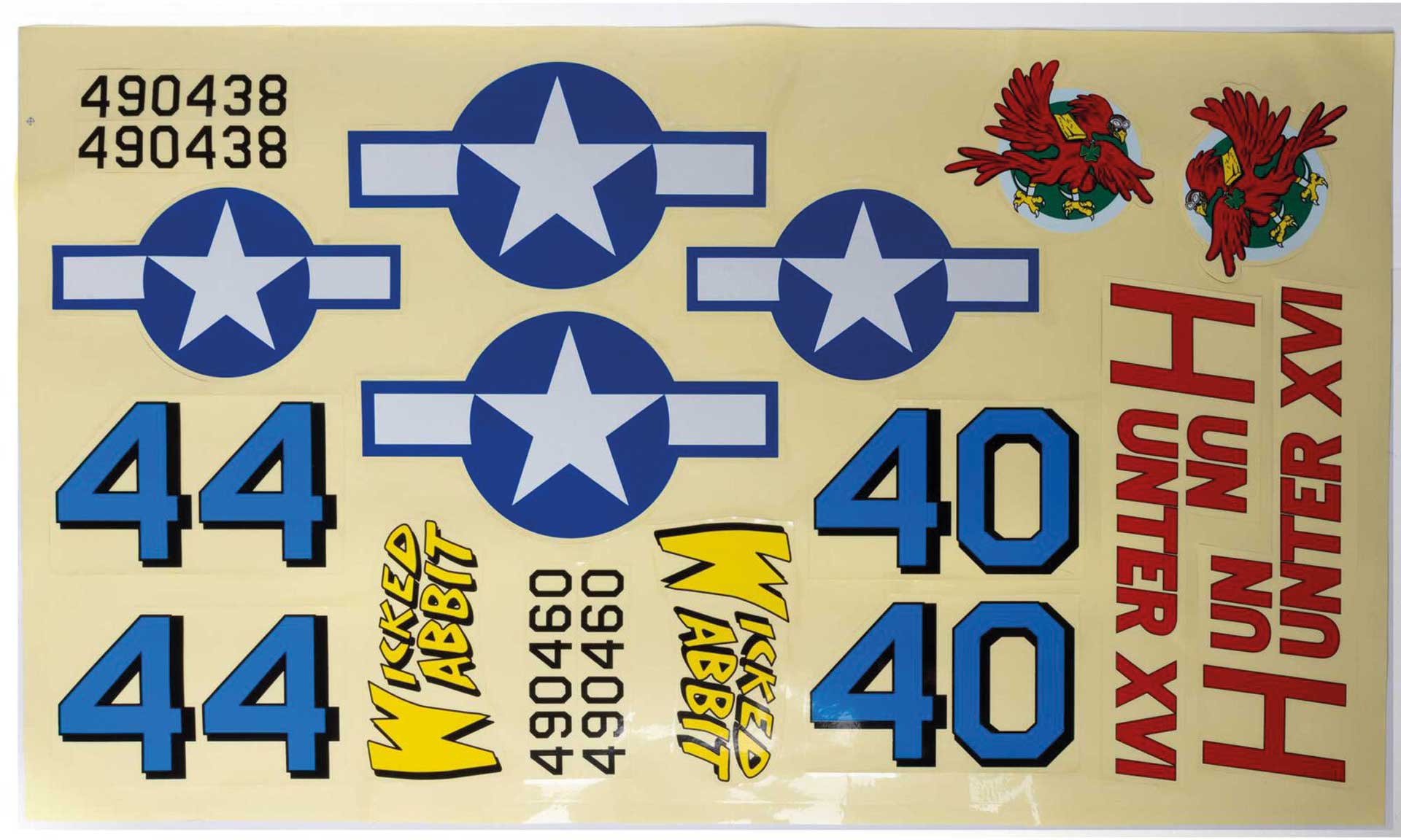 HANGAR 9 Decal Set : Fun Scale P-47 Thunderbolt PNP