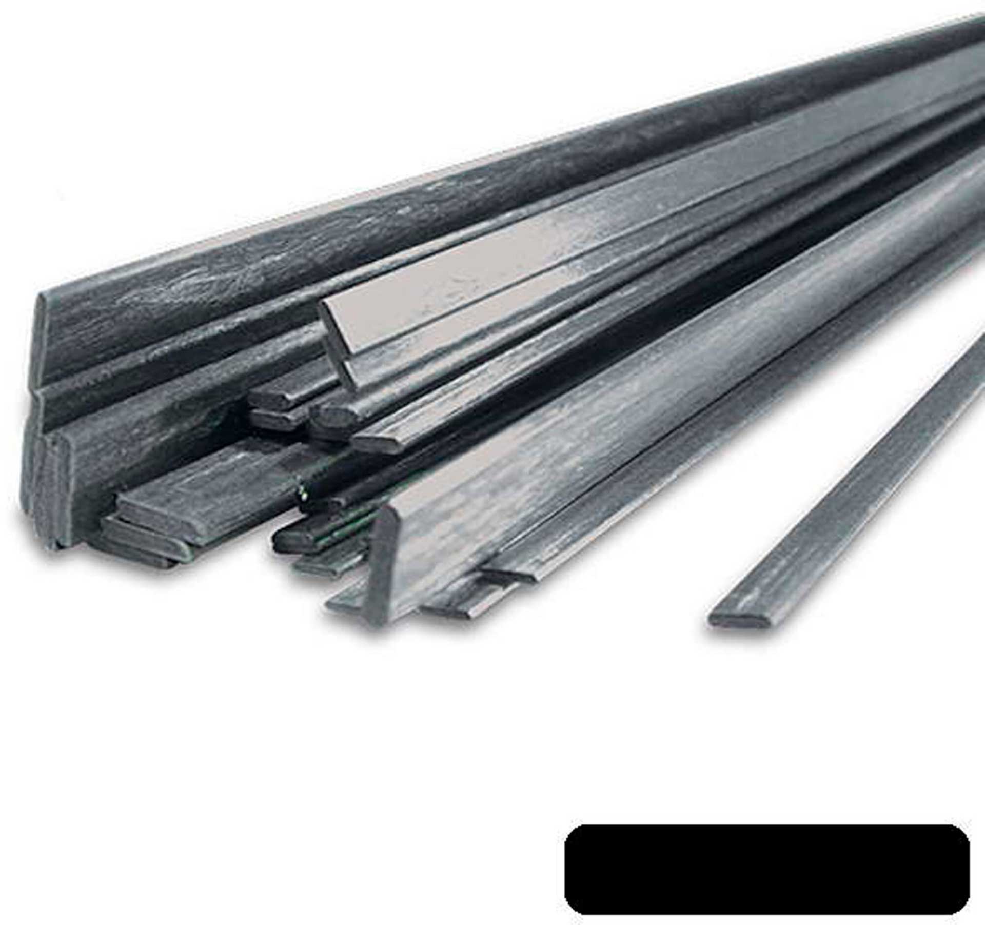 R&G Barre rectangulaire en carbone (6,0 x 4,0) x 1000 mm