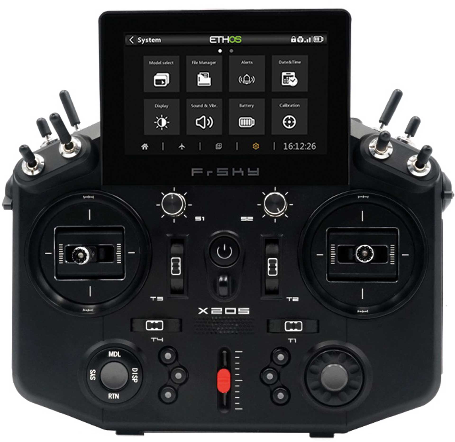 TANDEM X20S EU/LBT Kit d'émission FrSky Noir 2,4Ghz, carte SD, batterie, sac EVA inclus