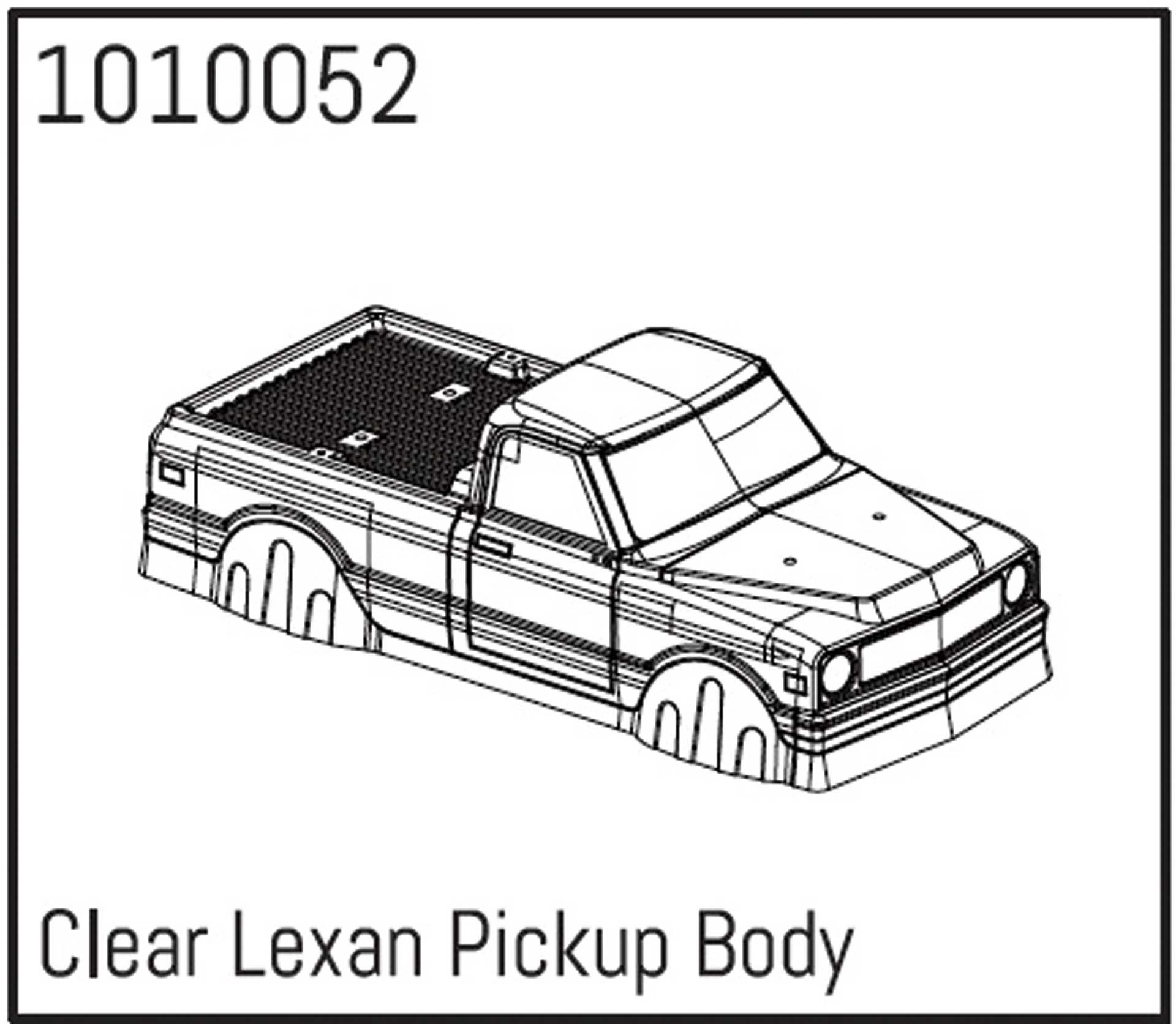 ABSIMA Clear Lexan pickup body kit