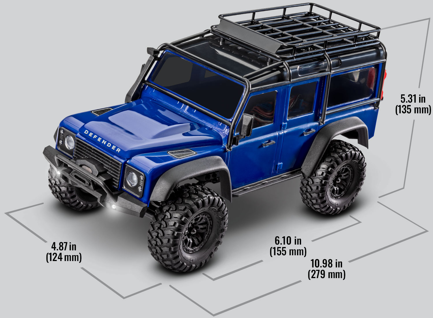 TRAXXAS TRX-4M Land Rover Defender / Ford Bronco 1/18 4WD RTR Scale Crawler