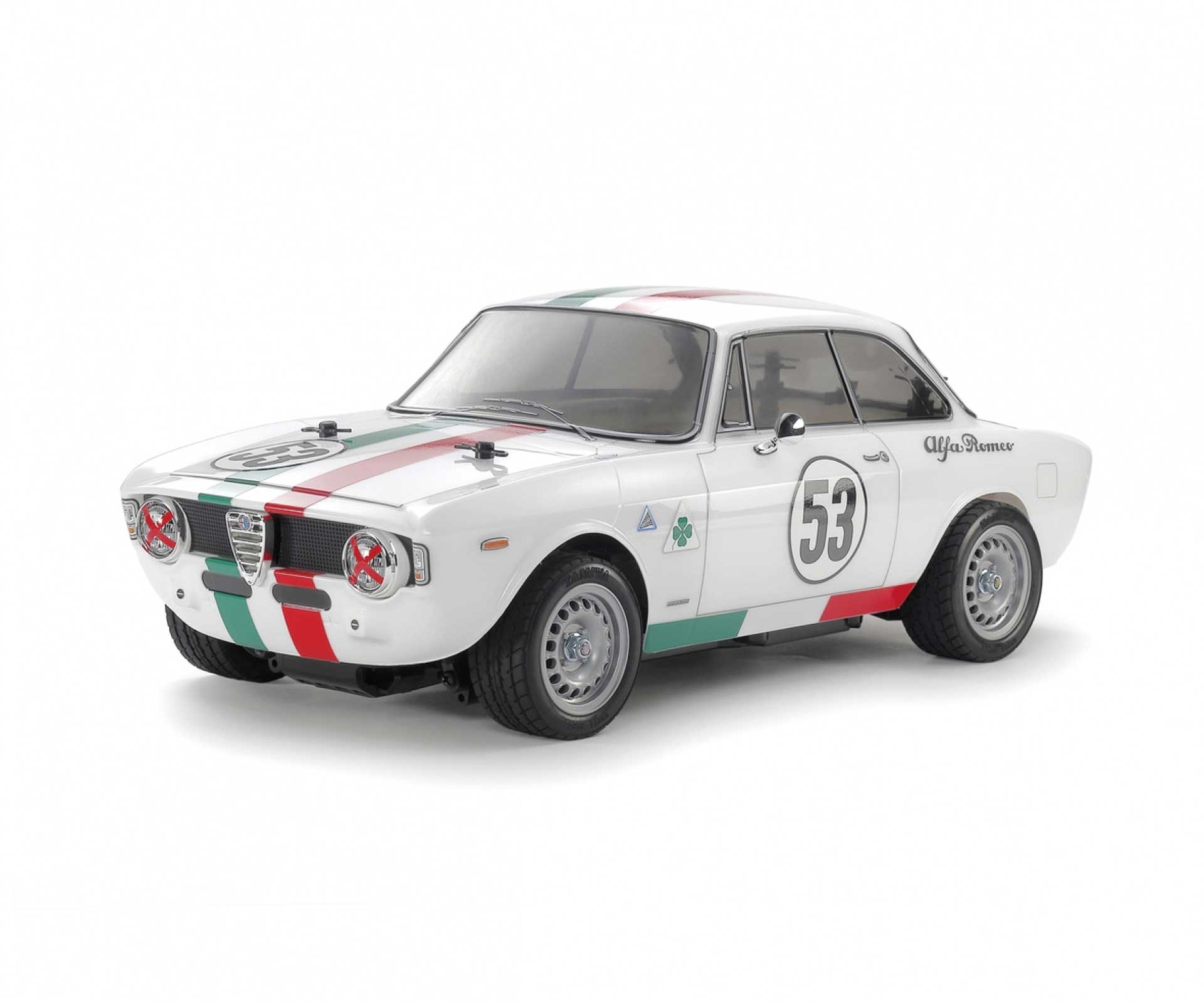 TAMIYA Alfa Romeo Giulia Club 1/10 MB-01 Kit de construction, carrosserie peinte incluse