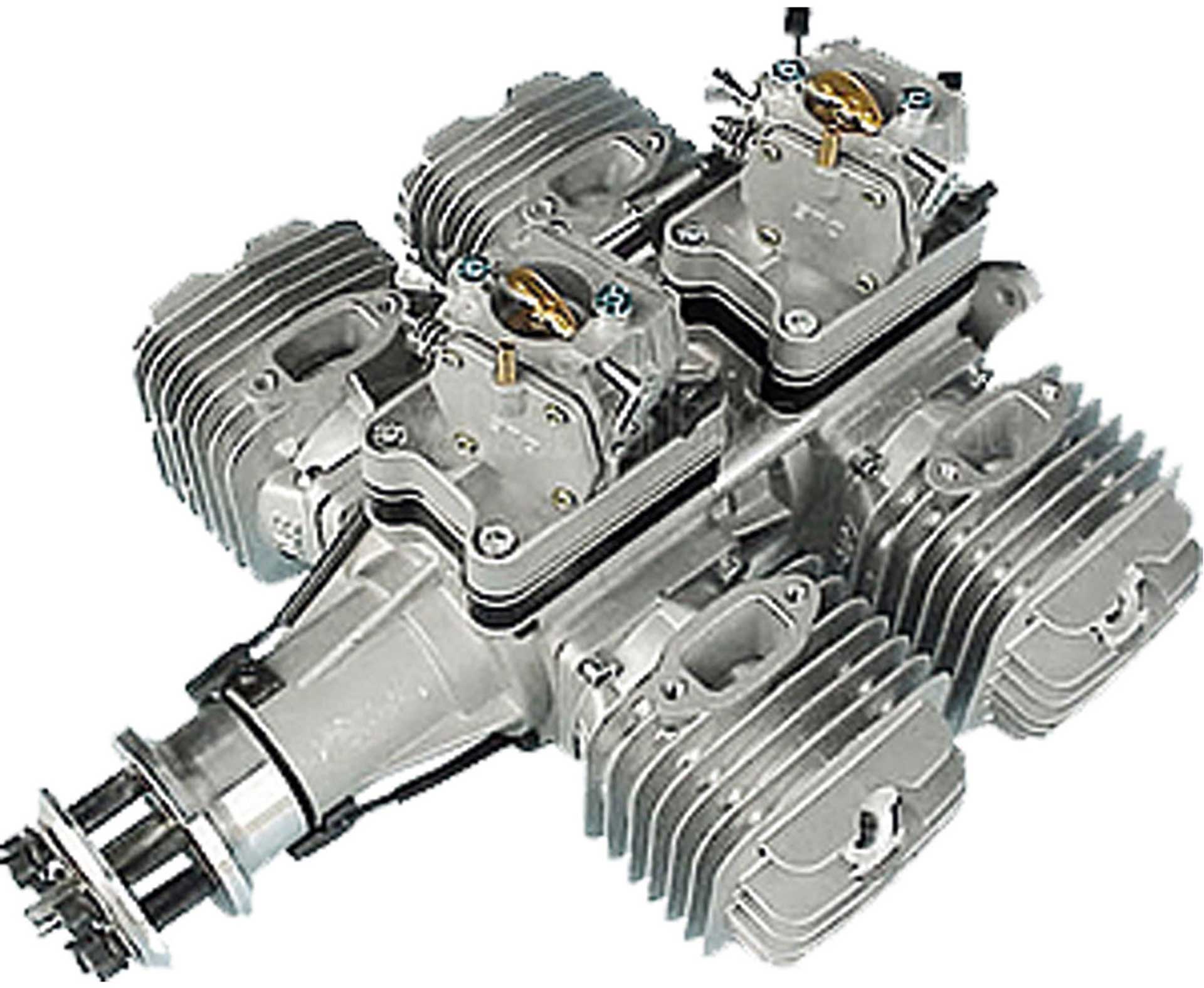 DLE Engines DLE 222 4-cylinder gasoline engine "genuine" with inspection