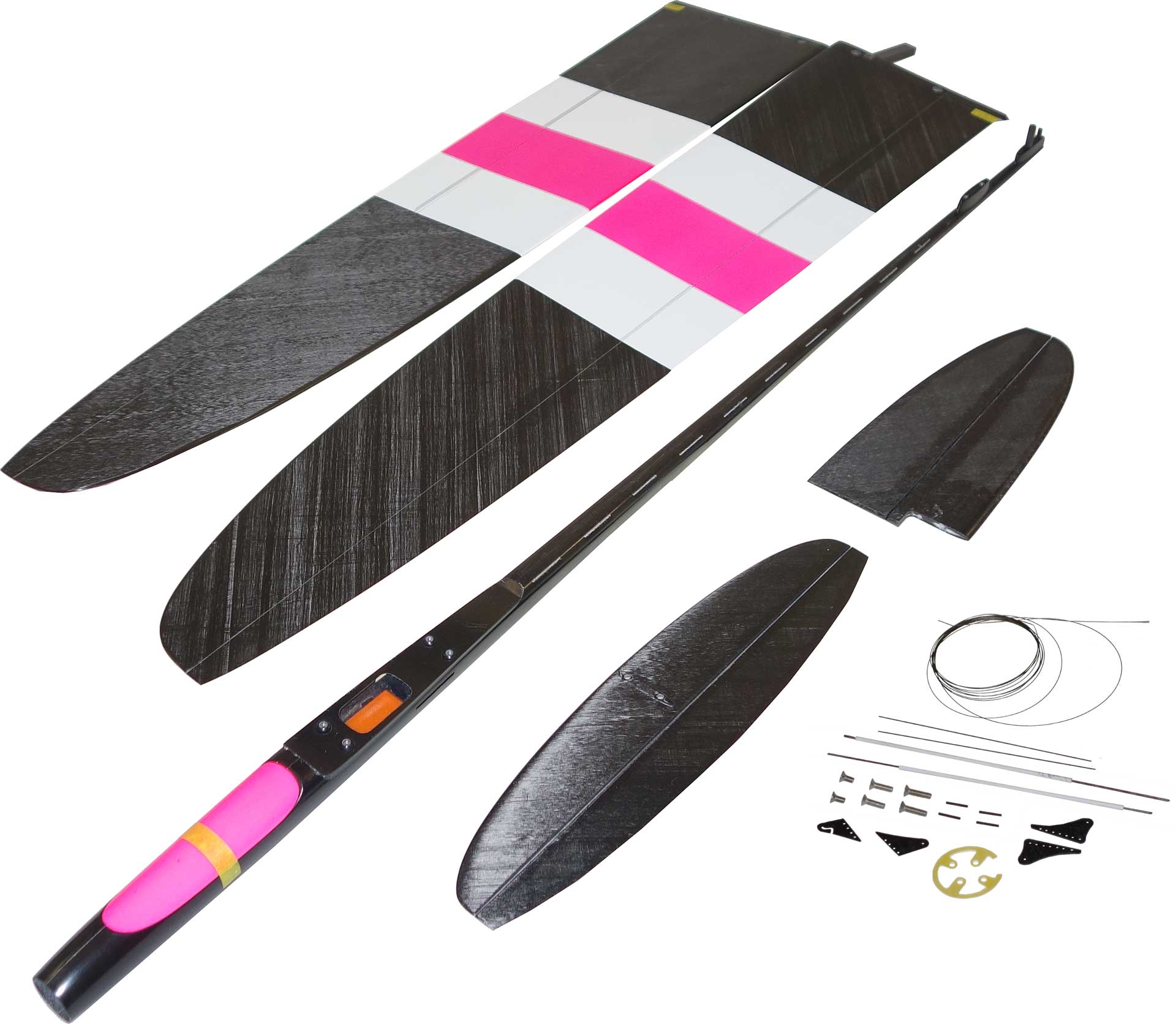 OA-Composites NRJ F5K Electric + KST X08H Servoset Farbe # A Weiss/Pink