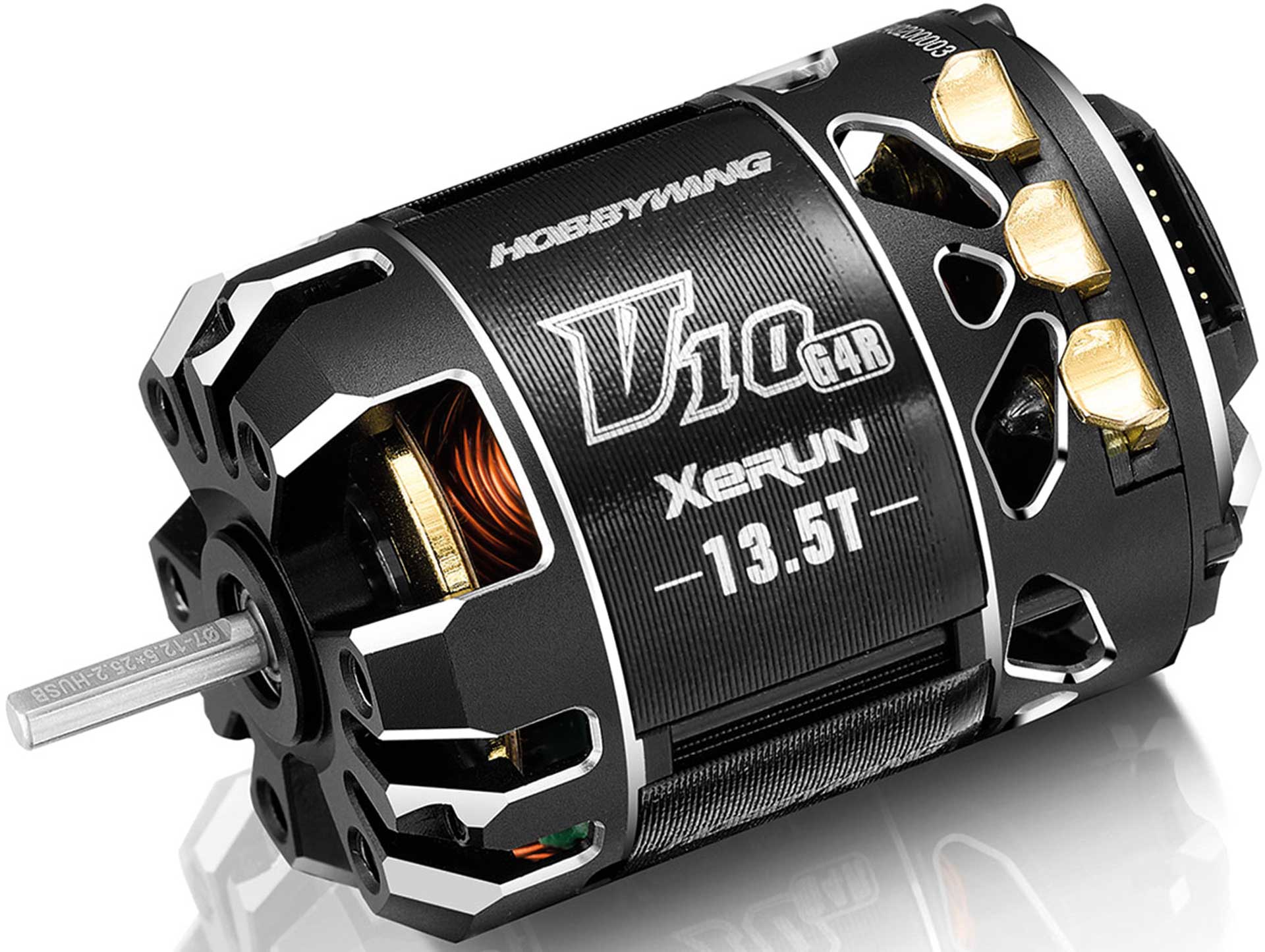 HOBBYWING Xerun V10 Moteur Brushless G4R (2-3s) 13.5T Sensored pour 1:10