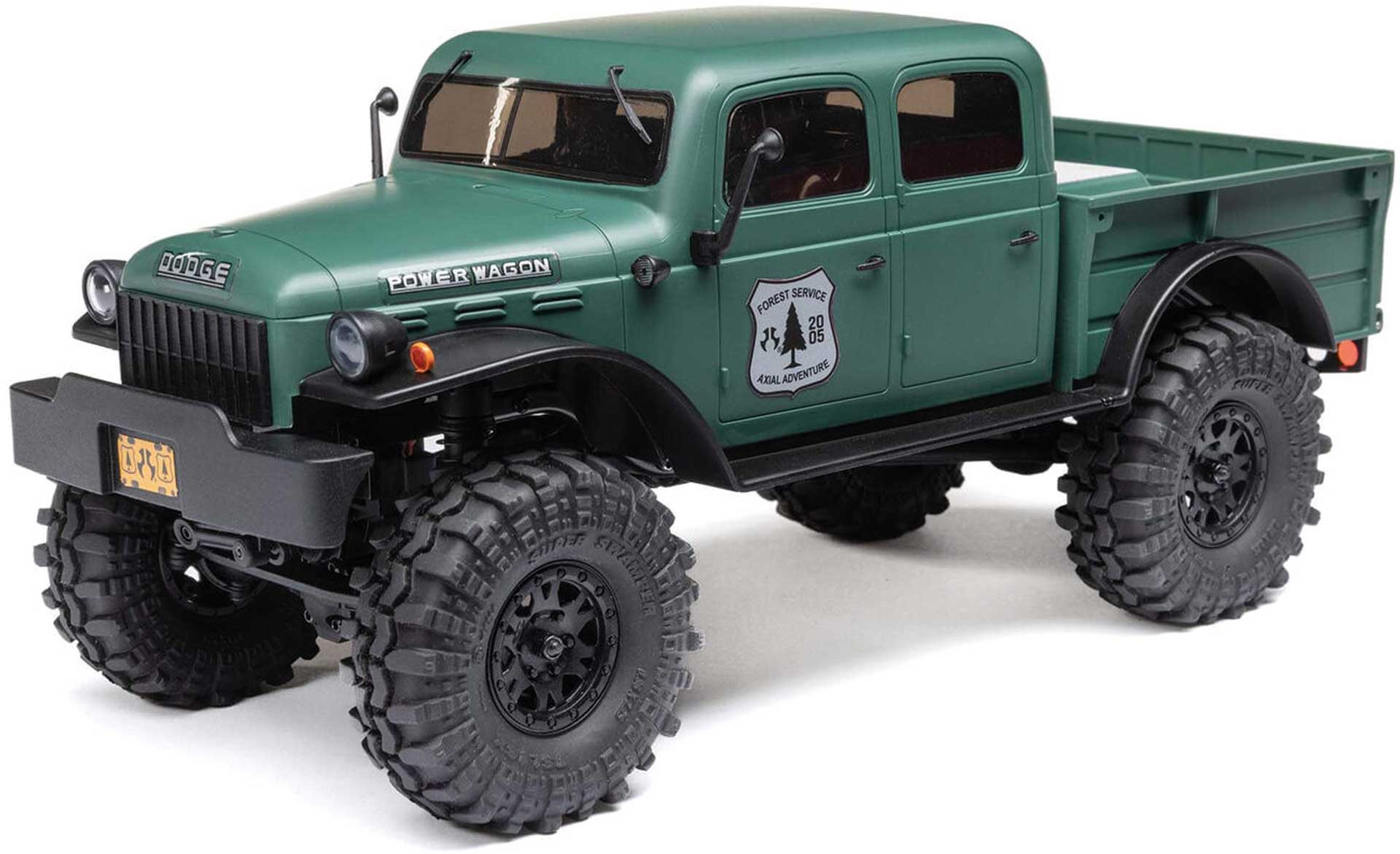 AXIAL SCX24 Dodge Power Wagon 1/24 4WD Rock Crawler Brushed RTR vert