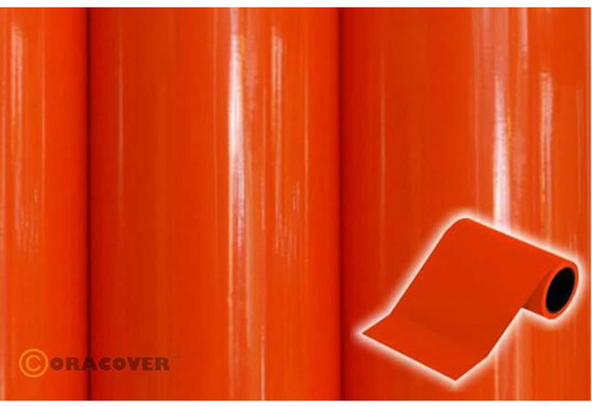 ORACOVER decorative film orange , 2 Meter # 60 , 9,5cm width