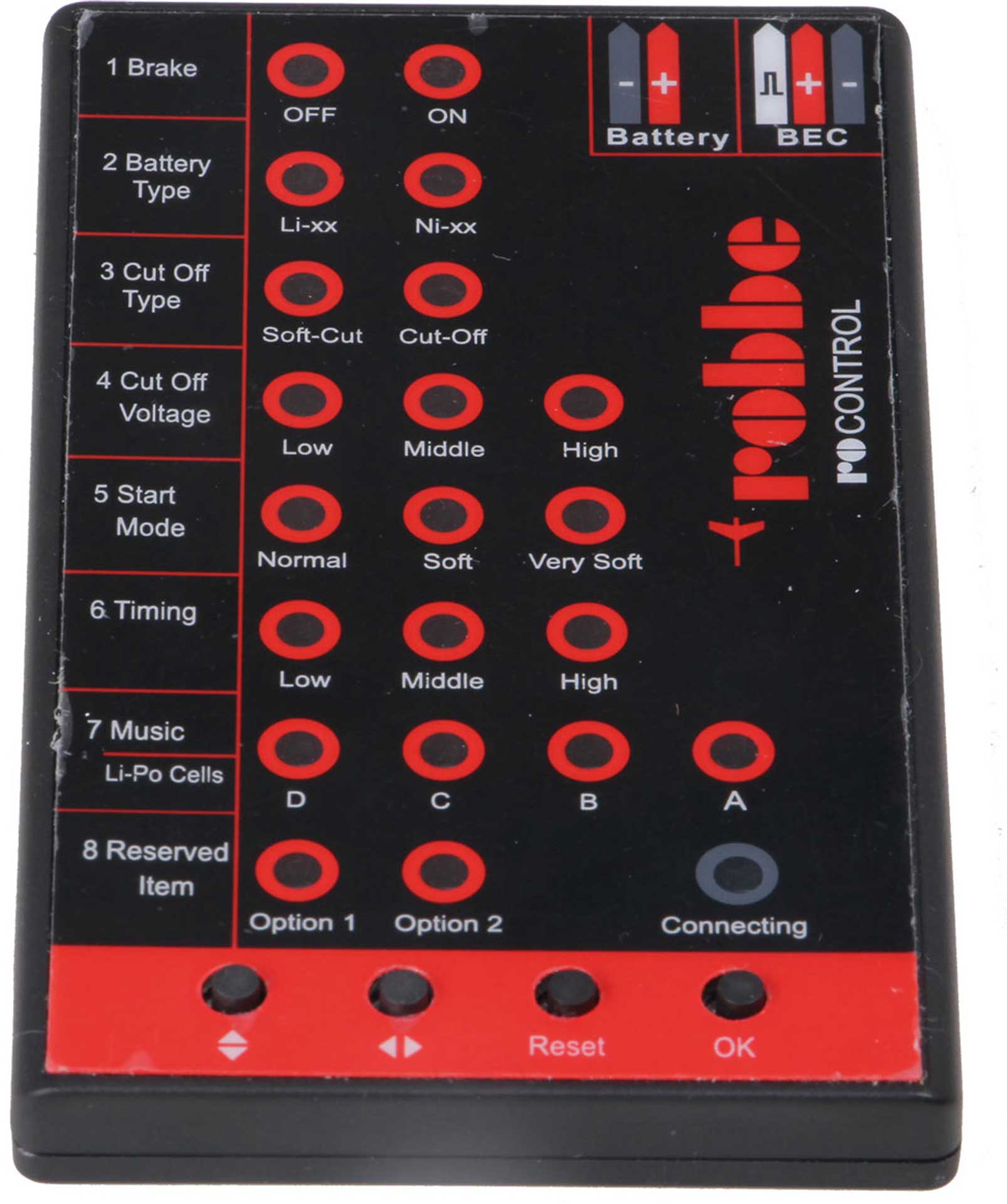 Robbe Modellsport RO-CONTROL PROGRAMMING CARD (NOT SUITABLE FOR "PRO" SERIES)