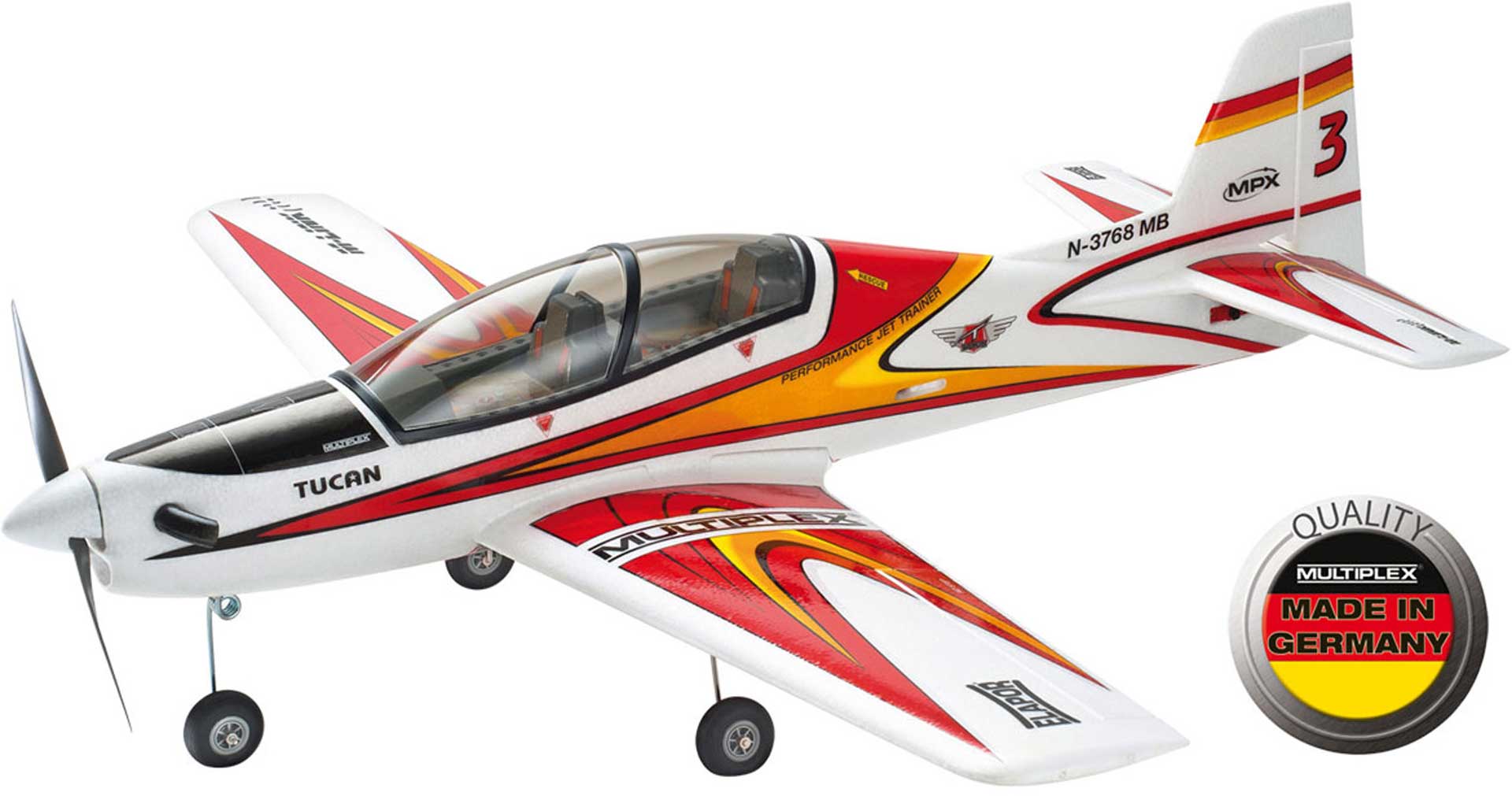 MULTIPLEX TUCAN KIT FAST WITH LANDING GEAR AND DECAL SET - buy now - Modellbau Lindinger