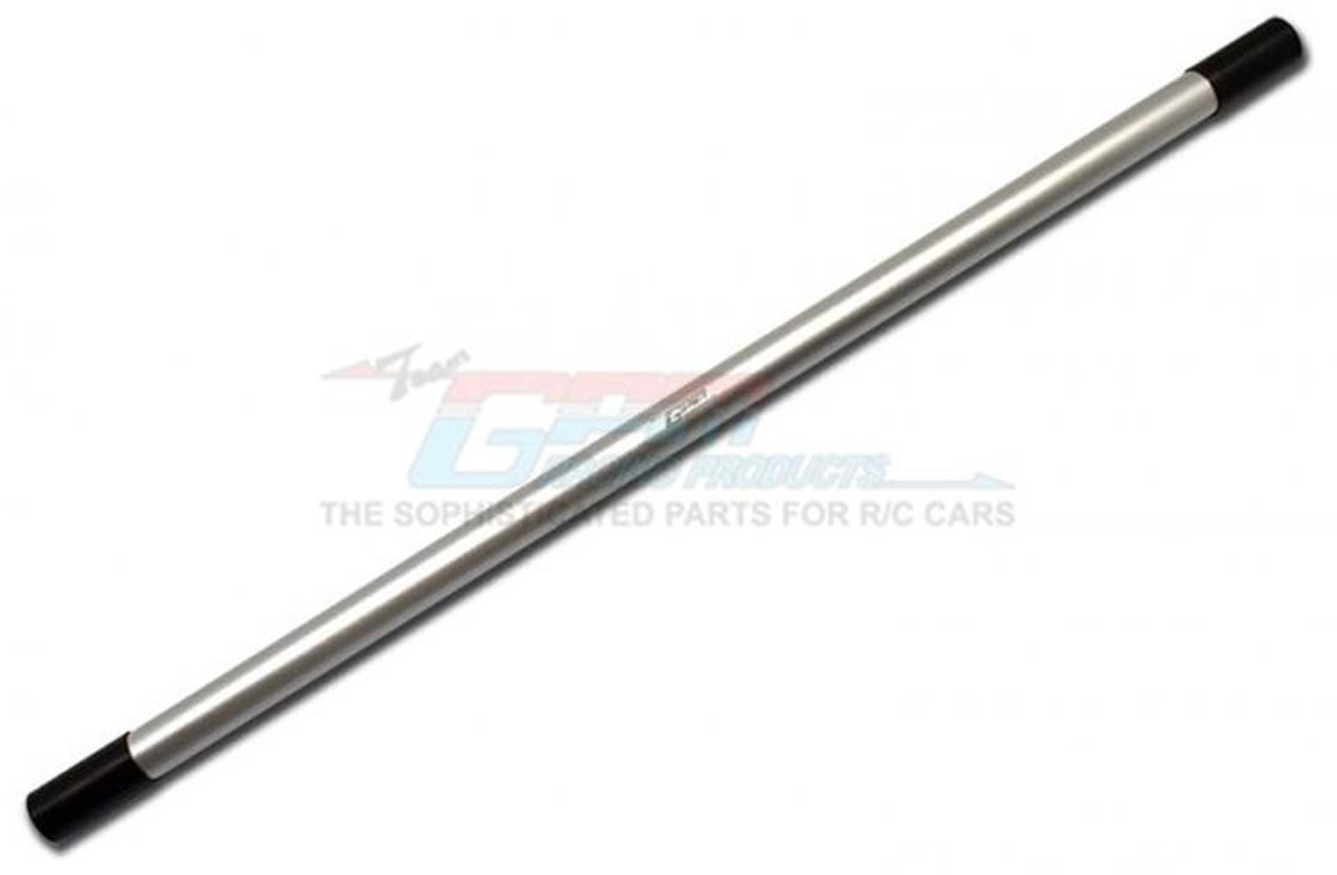 GPM Aluminum Center Drive Shaft With Hard Steel Joints - 1 pc TRAXXAS X-MAXX silver