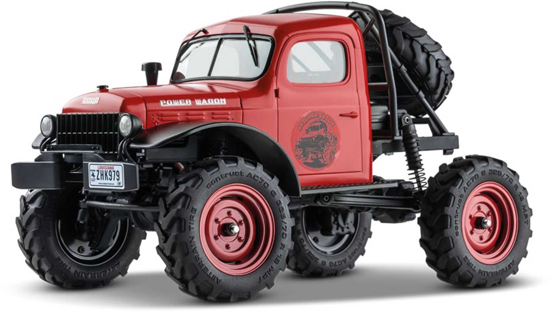FMS FCX24 Power Wagon Mud-Racer 1:24 rouge - RTR 2.4GHz
