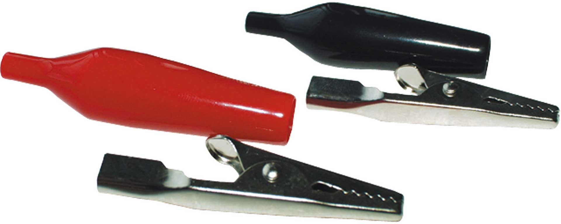 CY ALLIGATOR CLIPS RED/BLACK 1-PAIR