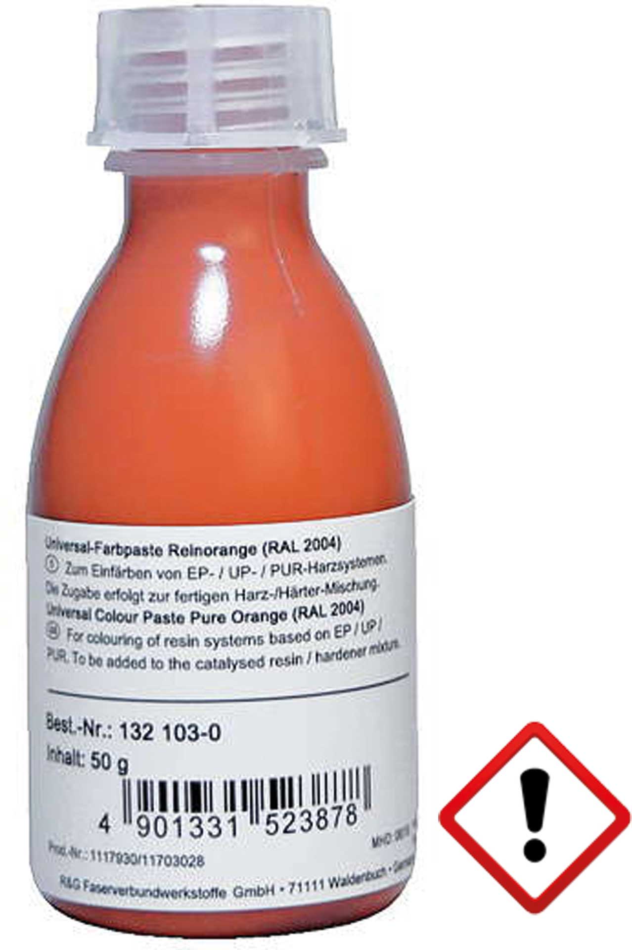 R&G Universal-Farbpaste reinorange (RAL 2004) Flasche/ 50 g