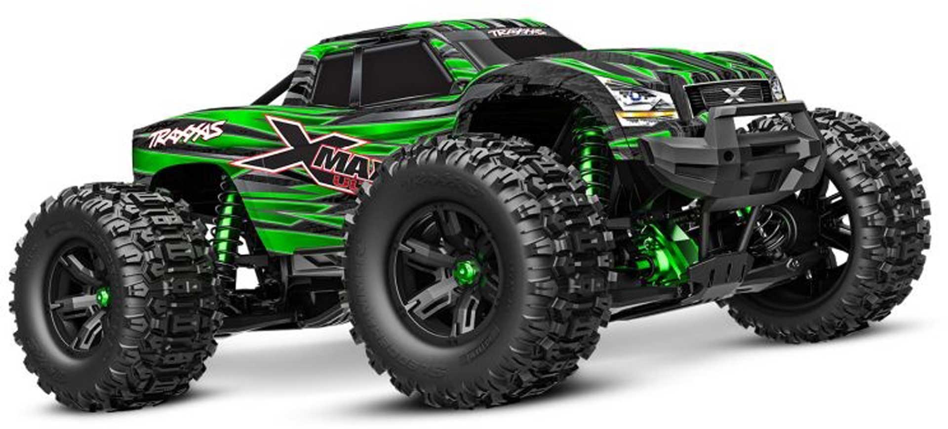 TRAXXAS X-MAXX ULTIMATE 4X4 VXL GREEN 1/7 MONSTER-TRUCK RTR BRUSHLESS WITHOUT BATTERY AND CHARGER (LIMITED VERSION)