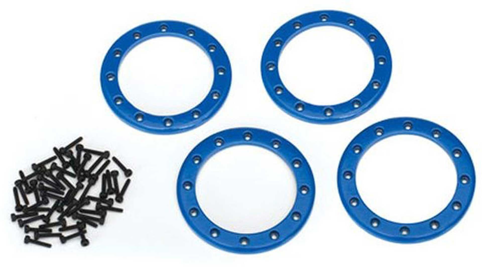 TRAXXAS Beadlock Rings Blau (2.2') Alu (4) + Schrauben