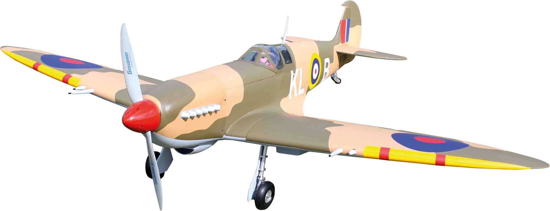 Seagull Models ( SG-Models ) Spitfire Giant 86" 55cc OHNE Einziehfahrwerk, matt Finish, Warbird, "Battle of Britain", matt