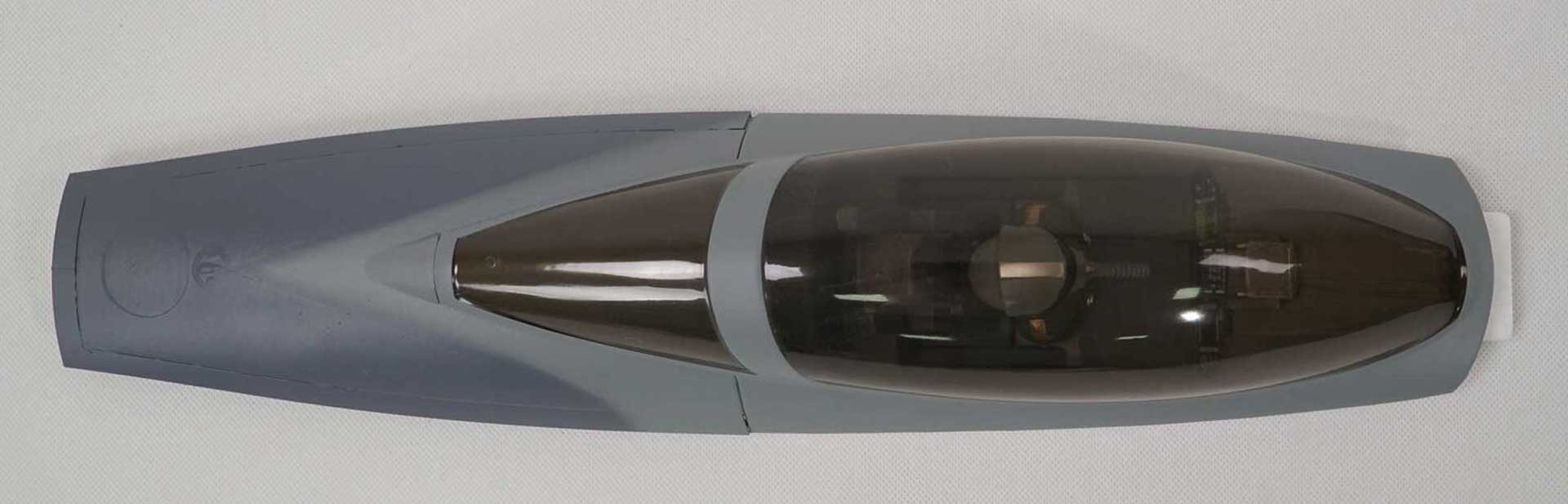 E-FLITE Verrière: F-16 Falcon-Gray 80mm EDF