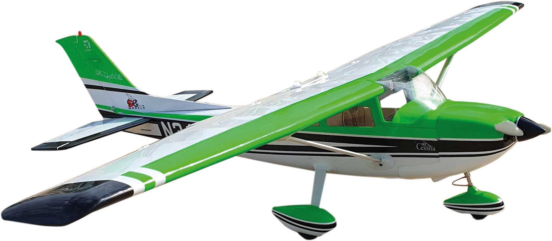 Seagull Models ( SG-Models ) Cessna 182 Skylane PNP 69" PNP Grün foureszierend mit Dualsky Antrieb und Servos
