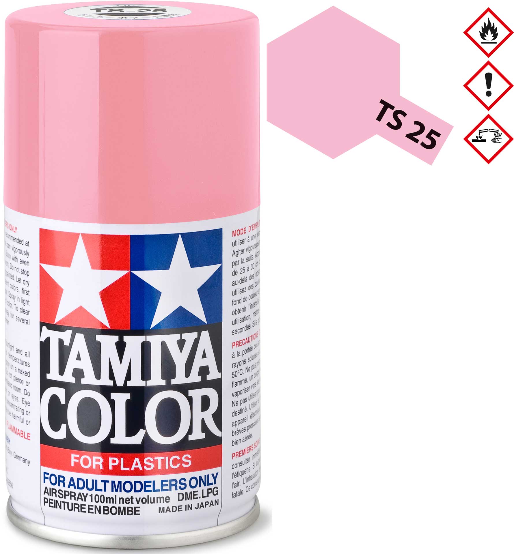 TAMIYA TS-25 Rose red glossy Plastic Spray 100ml