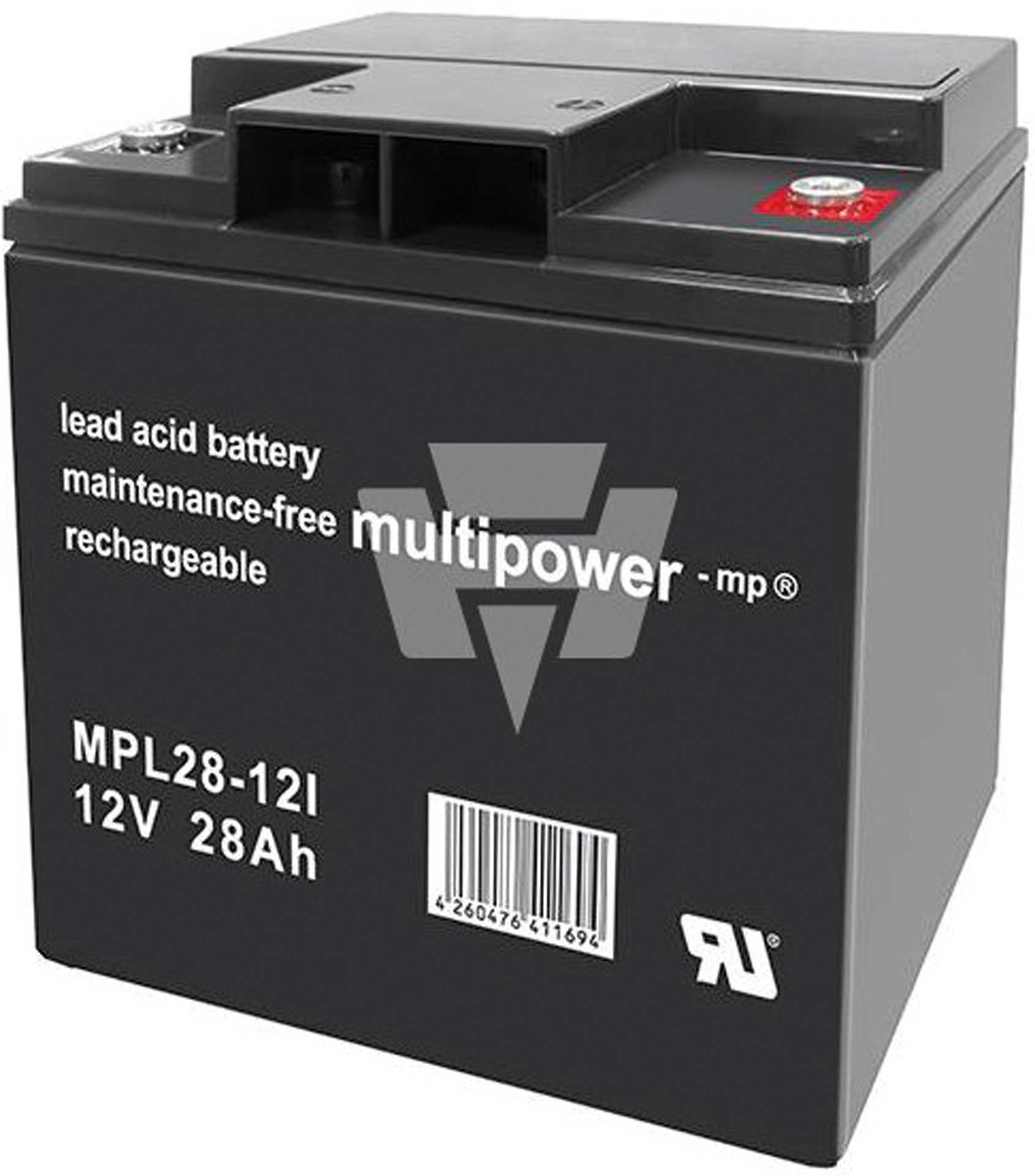 MULTIPOWER Batterie au plomb MPL28-12I Pb 12V / 28Ah
