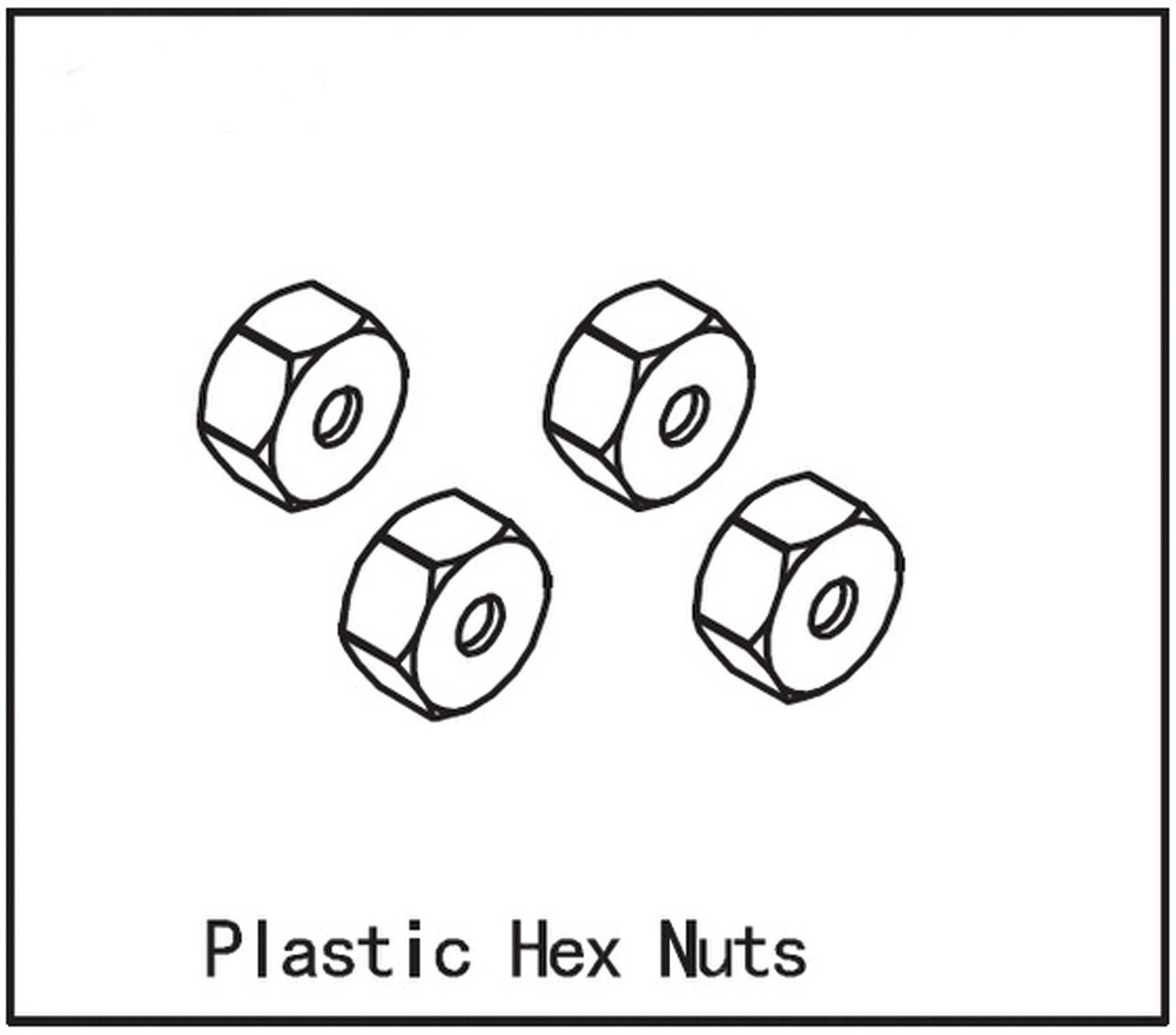 ABSIMA Hexagonal nut (4 pcs.)